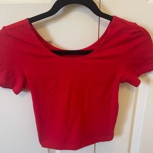 American Apparel cropped tee